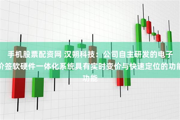 手机股票配资网 汉朔科技：公司自主研发的电子价签软硬件一体化系统具有实时变价与快速定位的功能